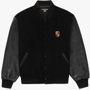 PORSCHE Vintage Women's Laguna Varsity Bomber Jacket